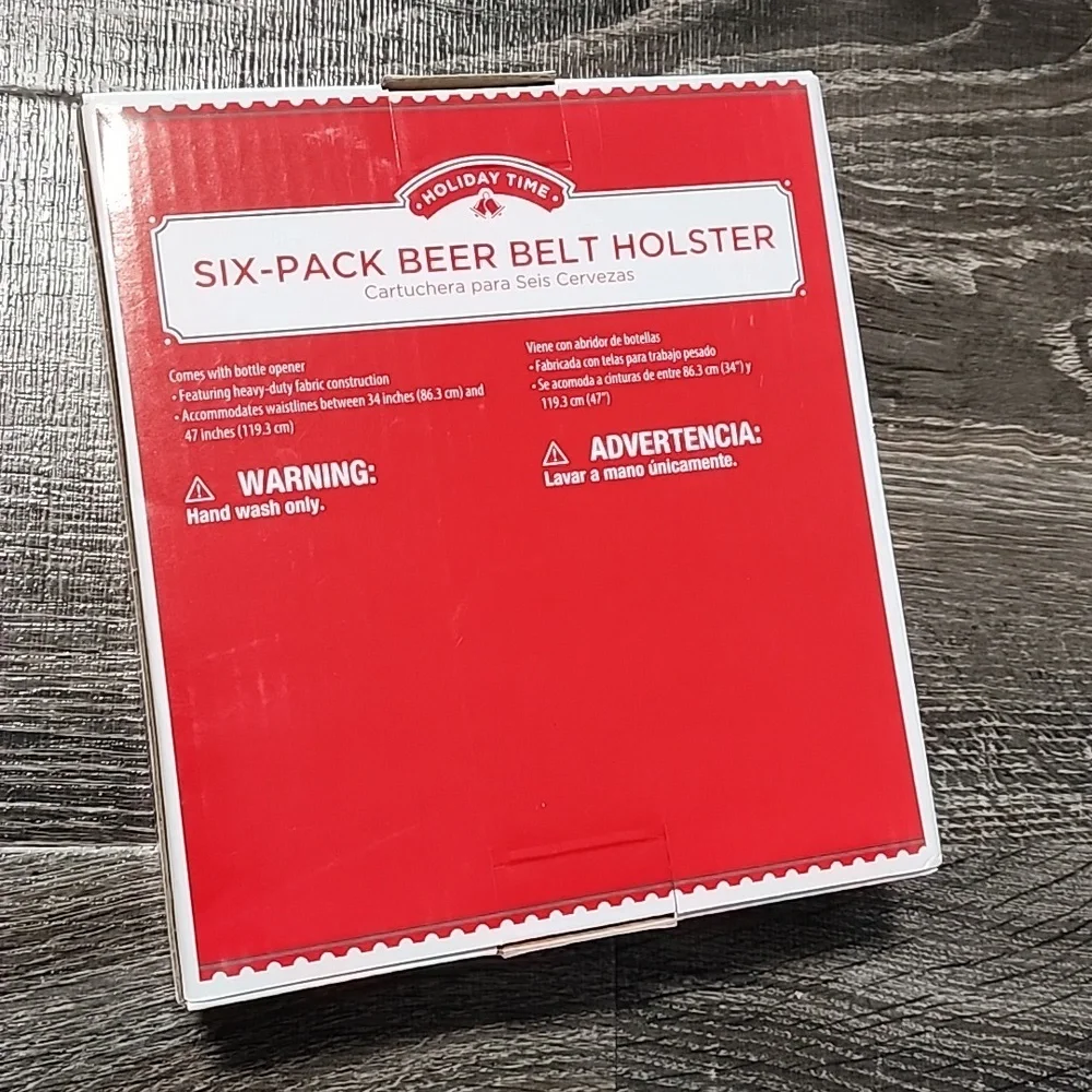🎉 Holiday Time Six-Pack Beer Belt Holster 🎉